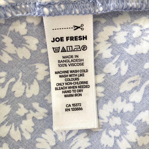 Joe Fresh Blue Floral Midi Skirt - Picture 6 of 6